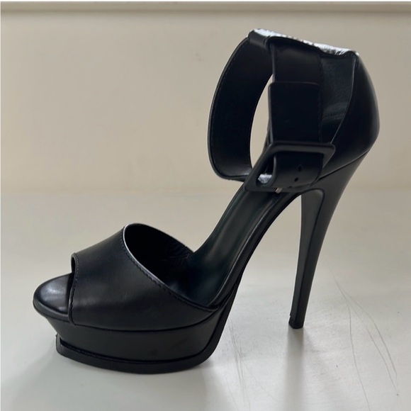 Yves Saint Laurent Women's Black Courts Platform High Heels size 39 - Picture 3 of 7